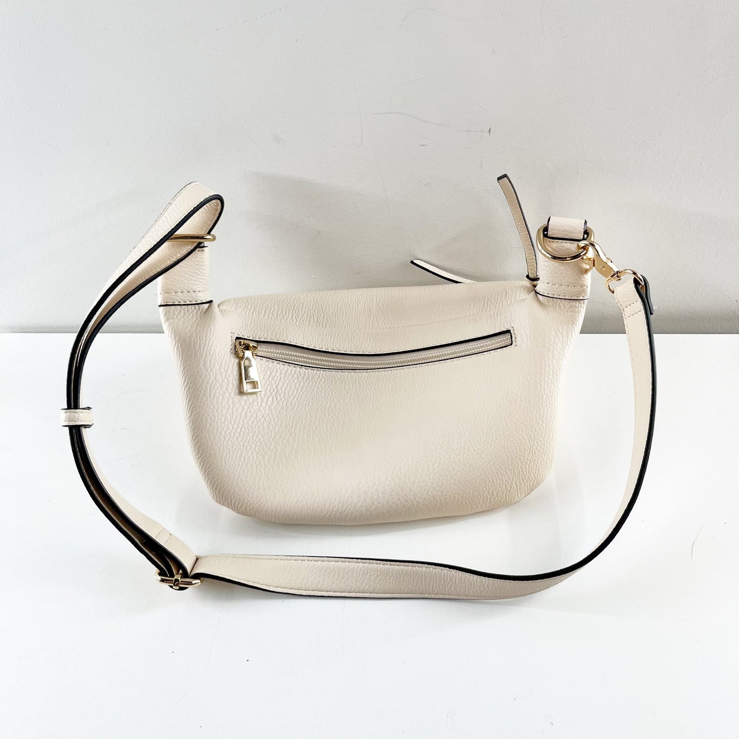 Poppy and Peonies The Sidekick Bum Crossbody Shoulder Bag Cream