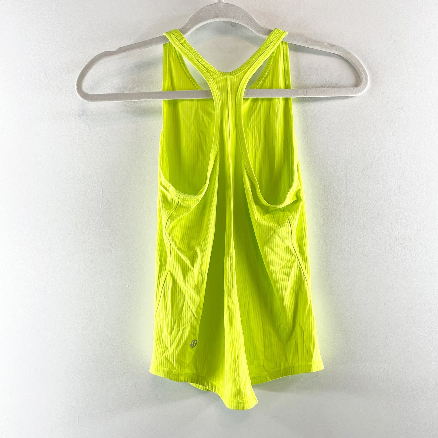 Lululemon Base Pace Ribbed Racerback Workout Tank Top Highlight Yellow 4