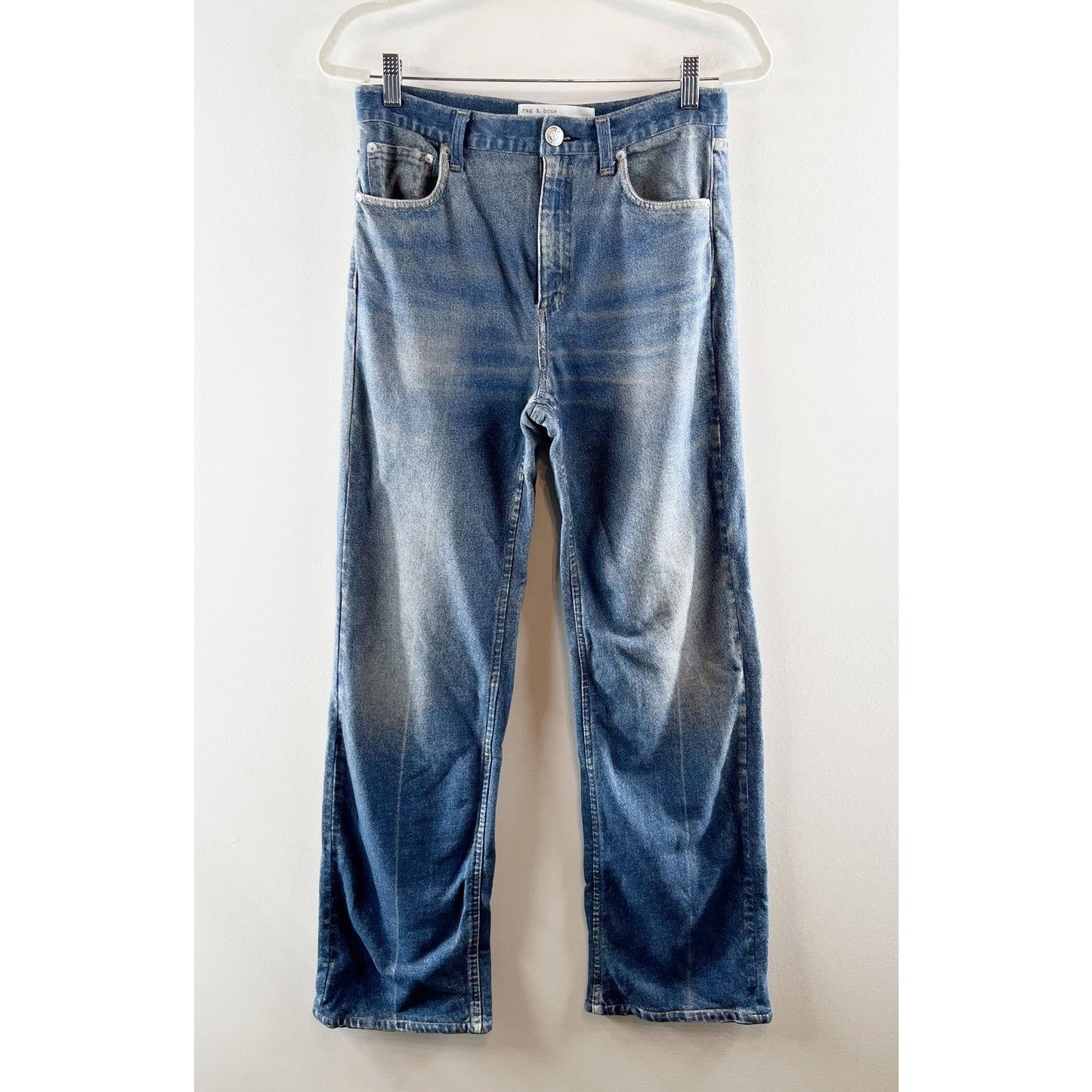 Rag & Bone Miramar Shea Relaxed Sweatpants Straight Pants Jeans Ryder Blue 26