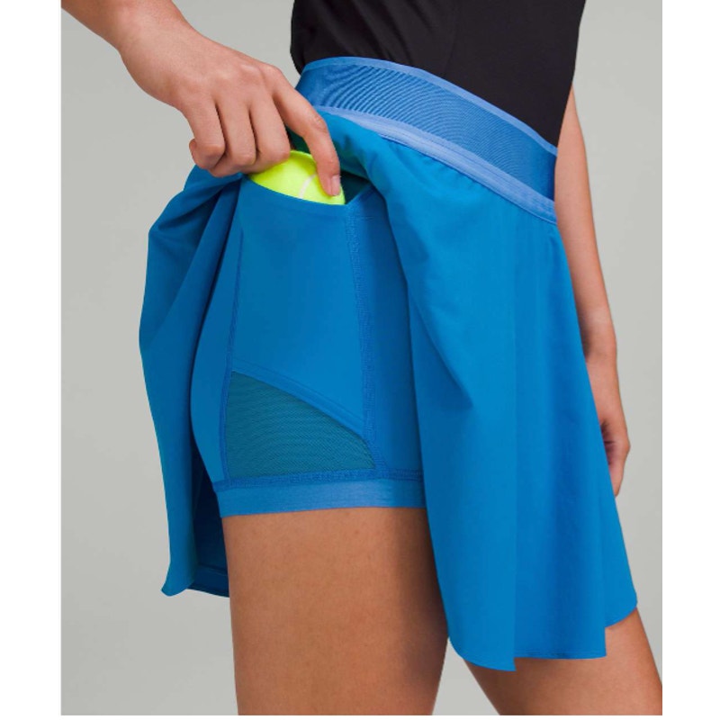 Lululemon Court Rival High-Rise Skirt Skort Long Poolside Blue 10