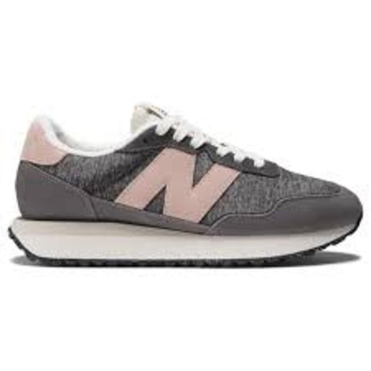 New Balance 237 Casual Lace Up Shoes Sneakers Gray Pink 7