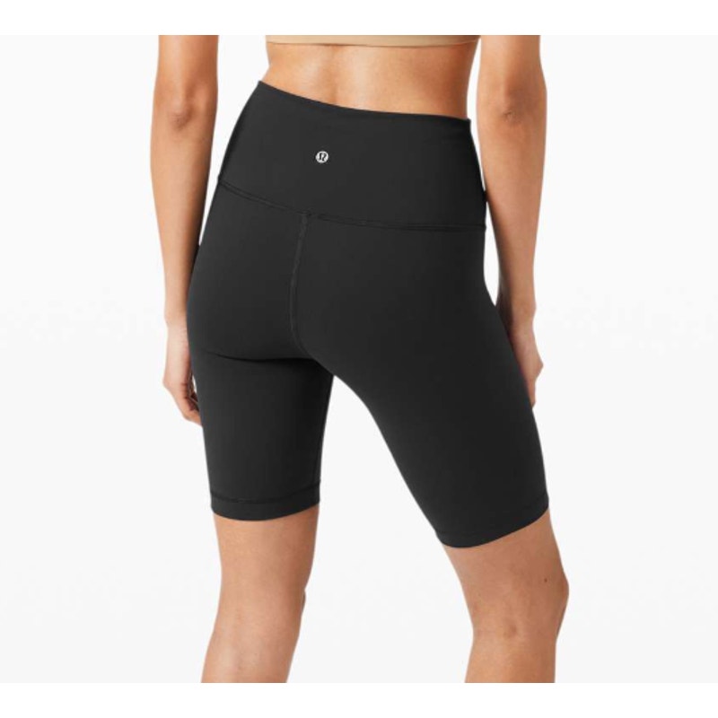 Lululemon Wunder Train High Rise Bike Shorts 8" Black 4