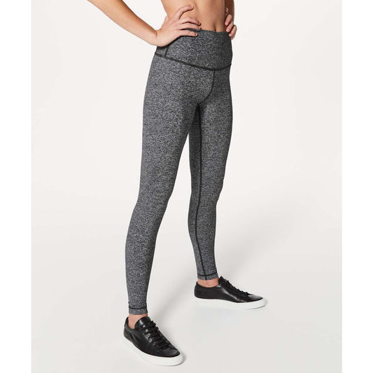 Lululemon Wunder Under Hi-Rise Tight 28" Heathered Black Gray 4