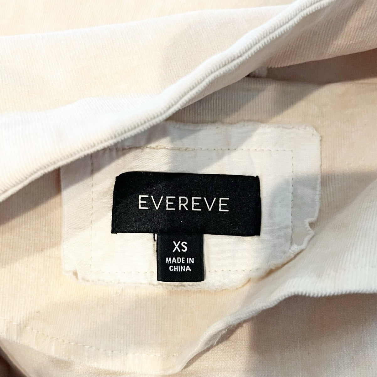 Evereve Corduroy Camp Utility Jacket Tan Beige XS