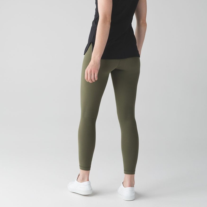 Lululemon Align Pull On High Waisted Yoga Leggings Pants II Fatigue Green 6