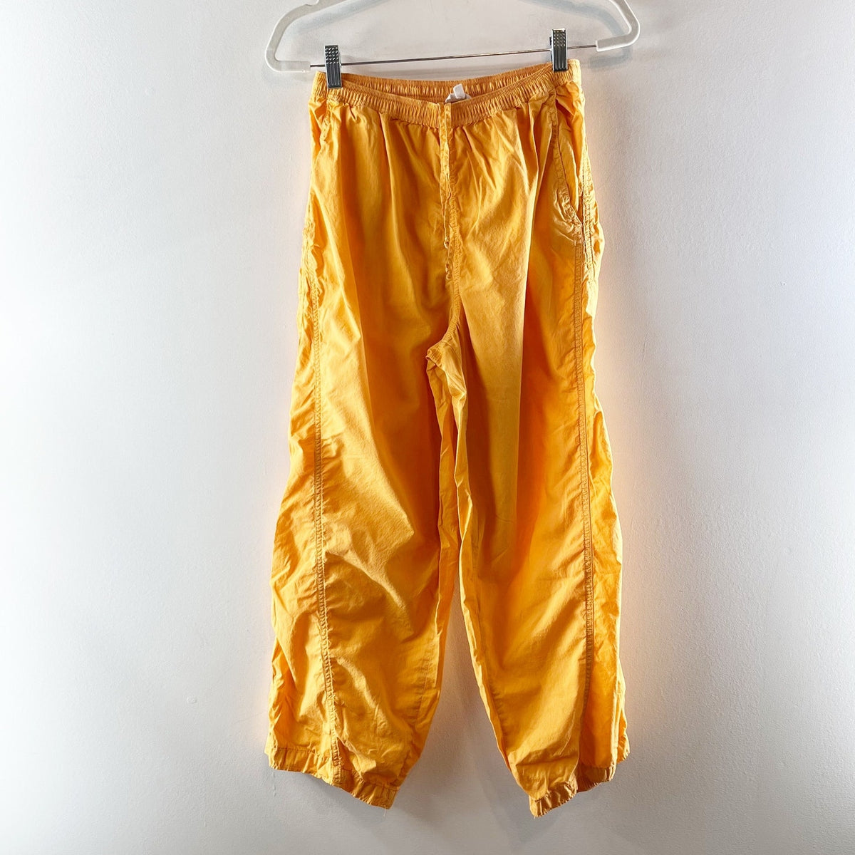 Aerie High Rise Baggy Lightweight Cargo Pants Orange Small