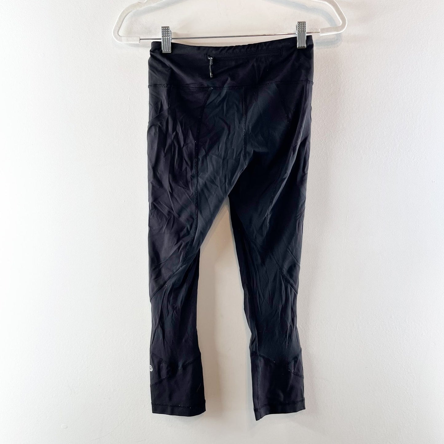 Lululemon Cropped Compression Side Pocket Leggings Black 4