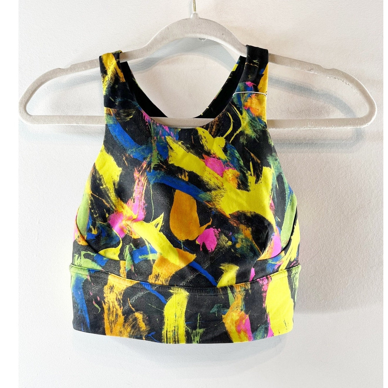 Lululemon Athletica Wunder Train Racerback Long Line Bra Undertone Black Multi 6