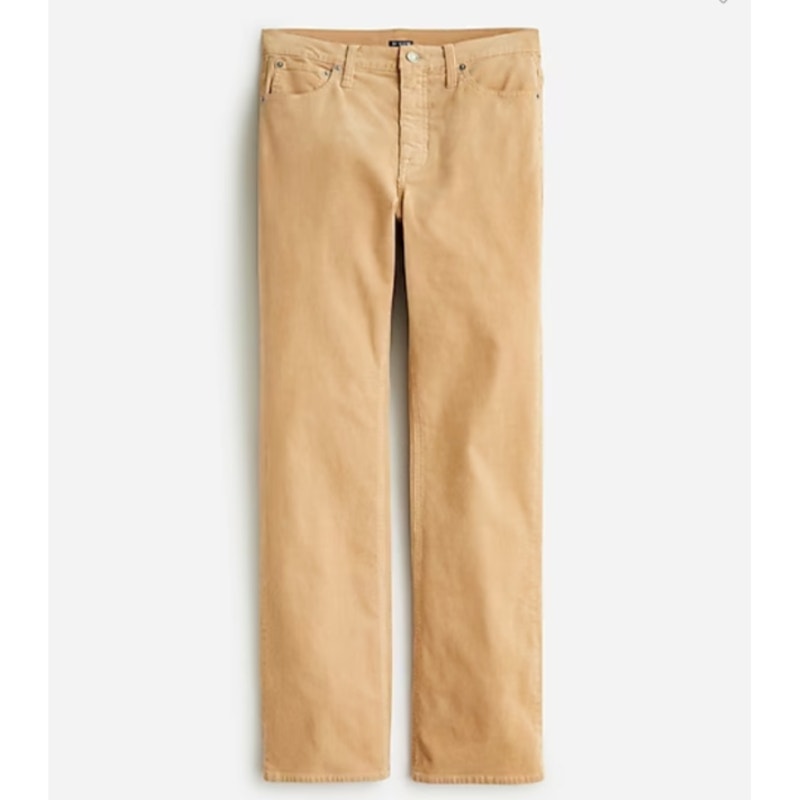 J. Crew Slim Demi Boot Cut Pants Corduroy Tan Khaki 30 / 10