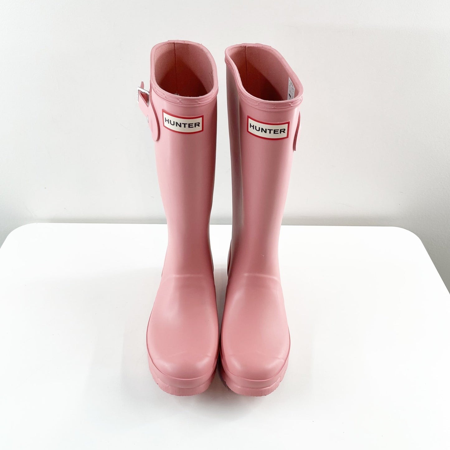 Hunter Original Knee High Rubber Rain Boots Pink 5