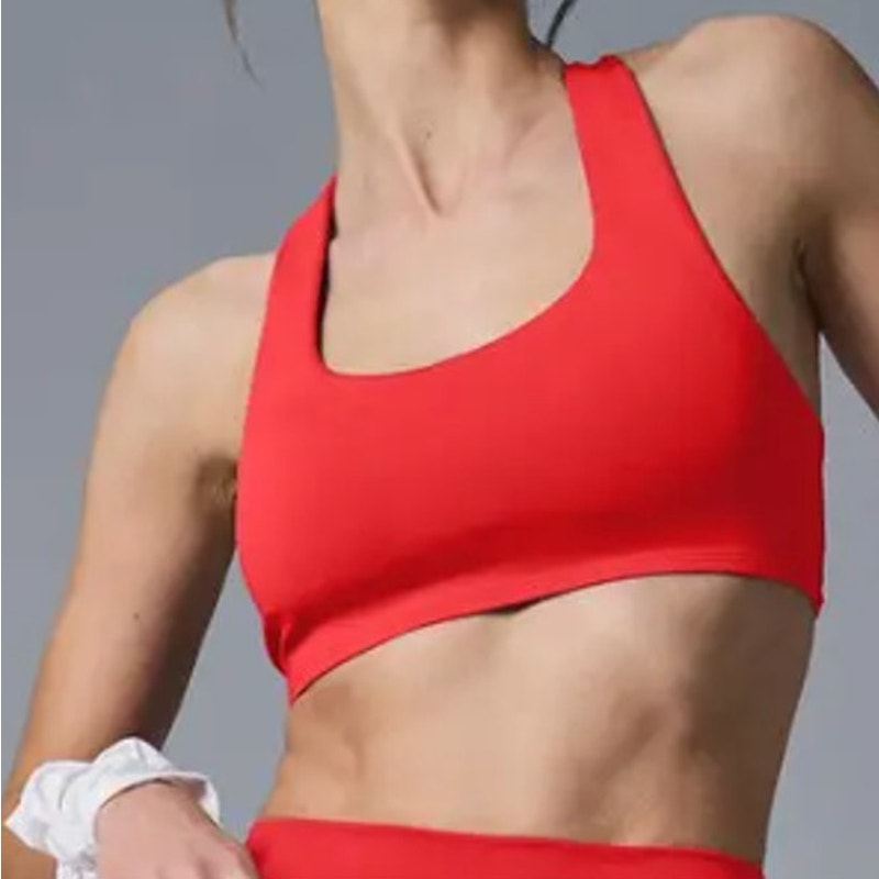 Alo Airlift Advantage Racerback Bra Bright Red Small