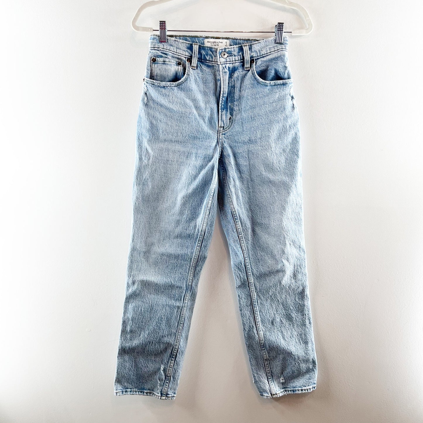 Abercrombie & Fitch The '90s Straight Ultra High Rise Jeans Blue 26 / 2 Petite