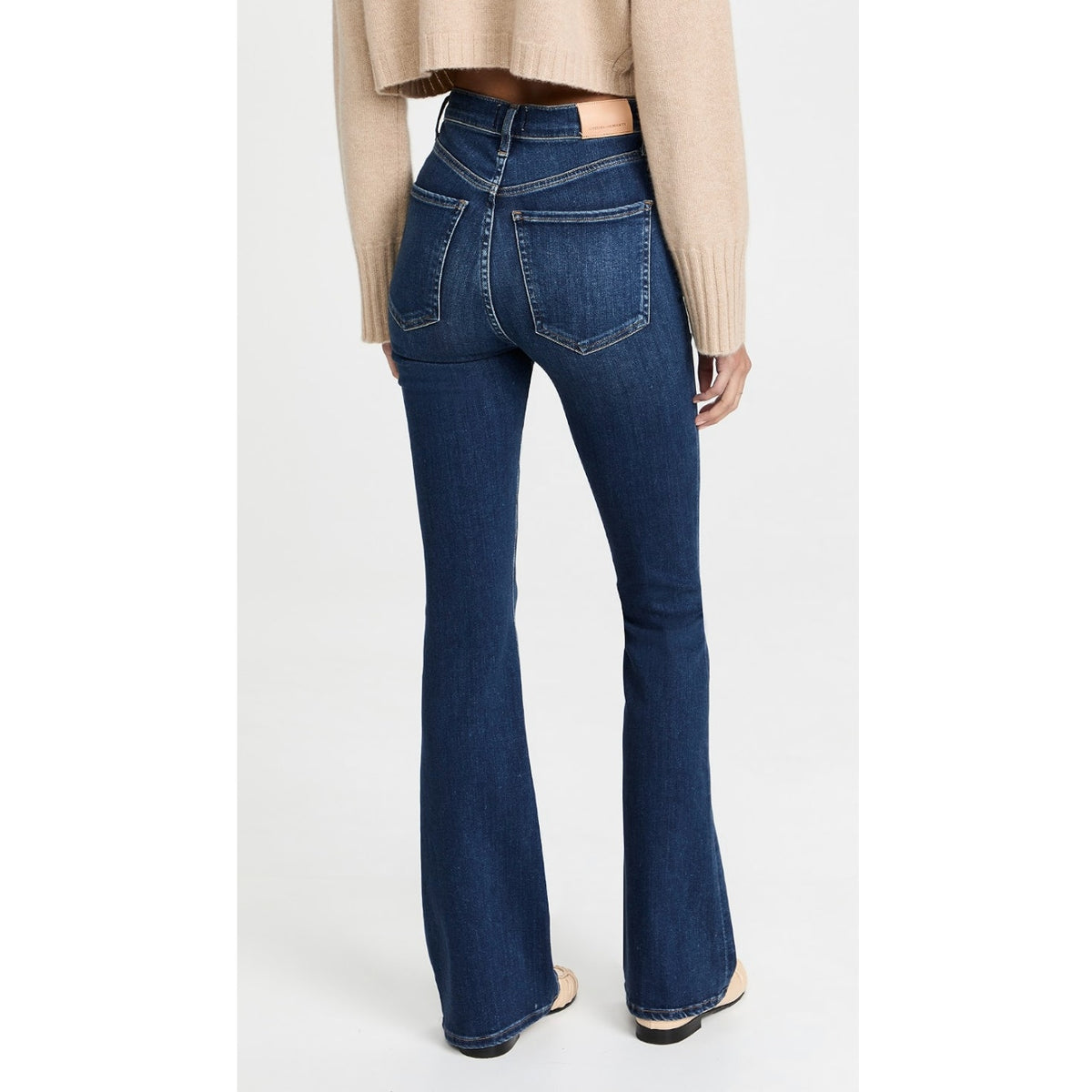 Citizens of Humanity Lilah High Rise Flare Jeans Dark Wash Blue 24