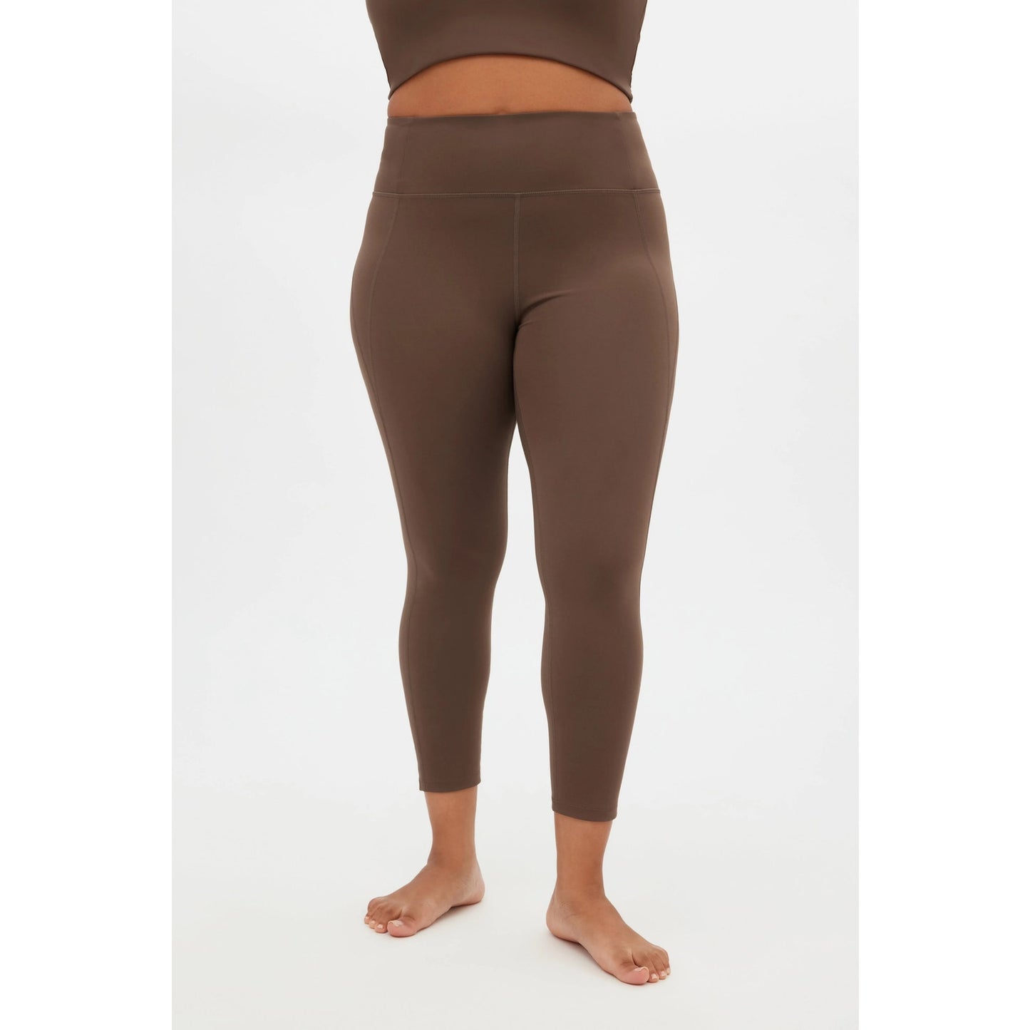 Girlfriend Collective High Rise Compressive Leggings Yoga Pants Cafe Brown XL