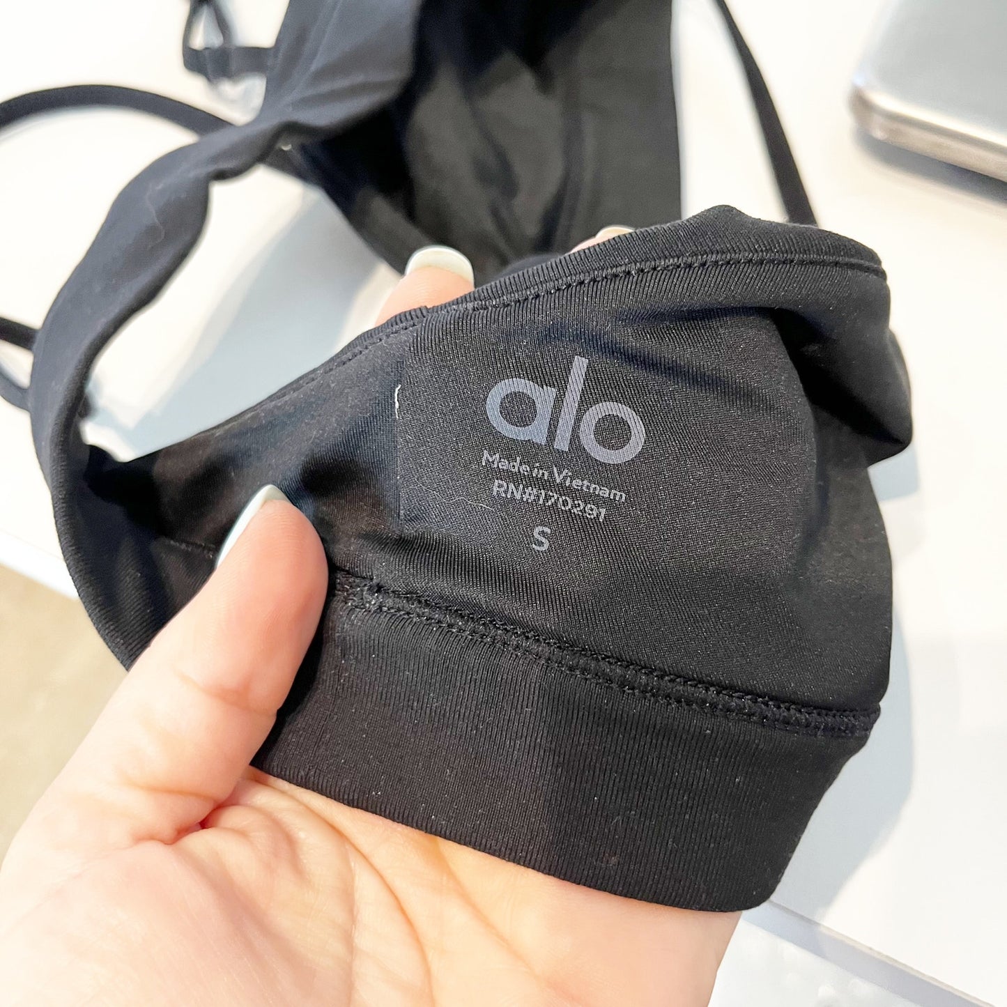 Alo Splendor Bra Black Small