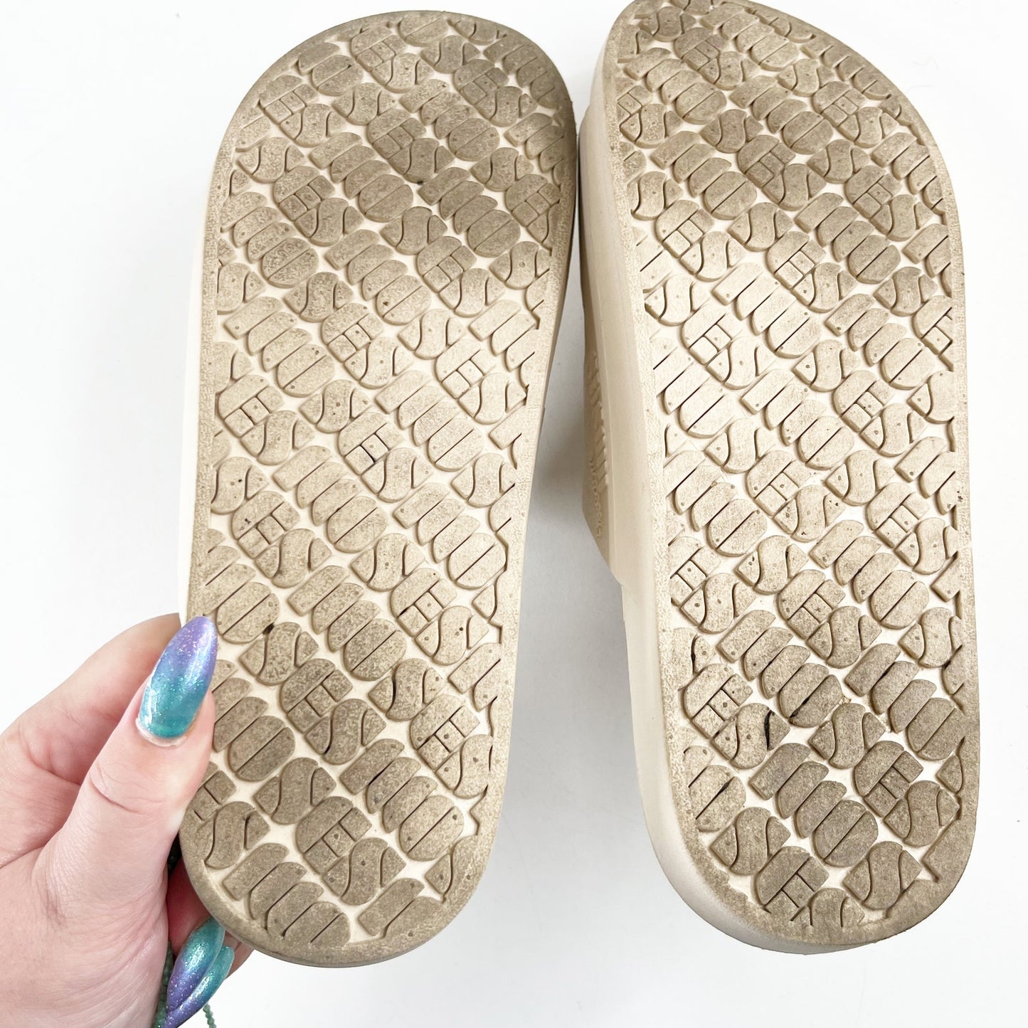Moses Double Buckle Slide Sandals Stone Cream 38 / 39