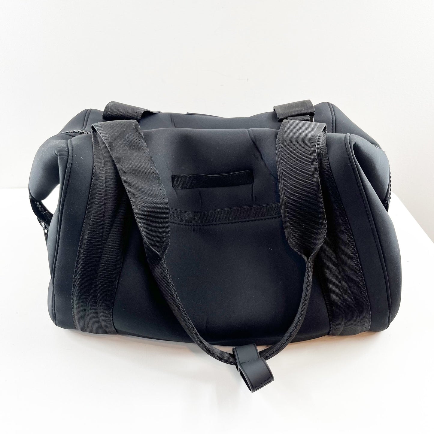 Dagne Dover Landon Neoprene Duffel Travel Bag Black Onyx Medium