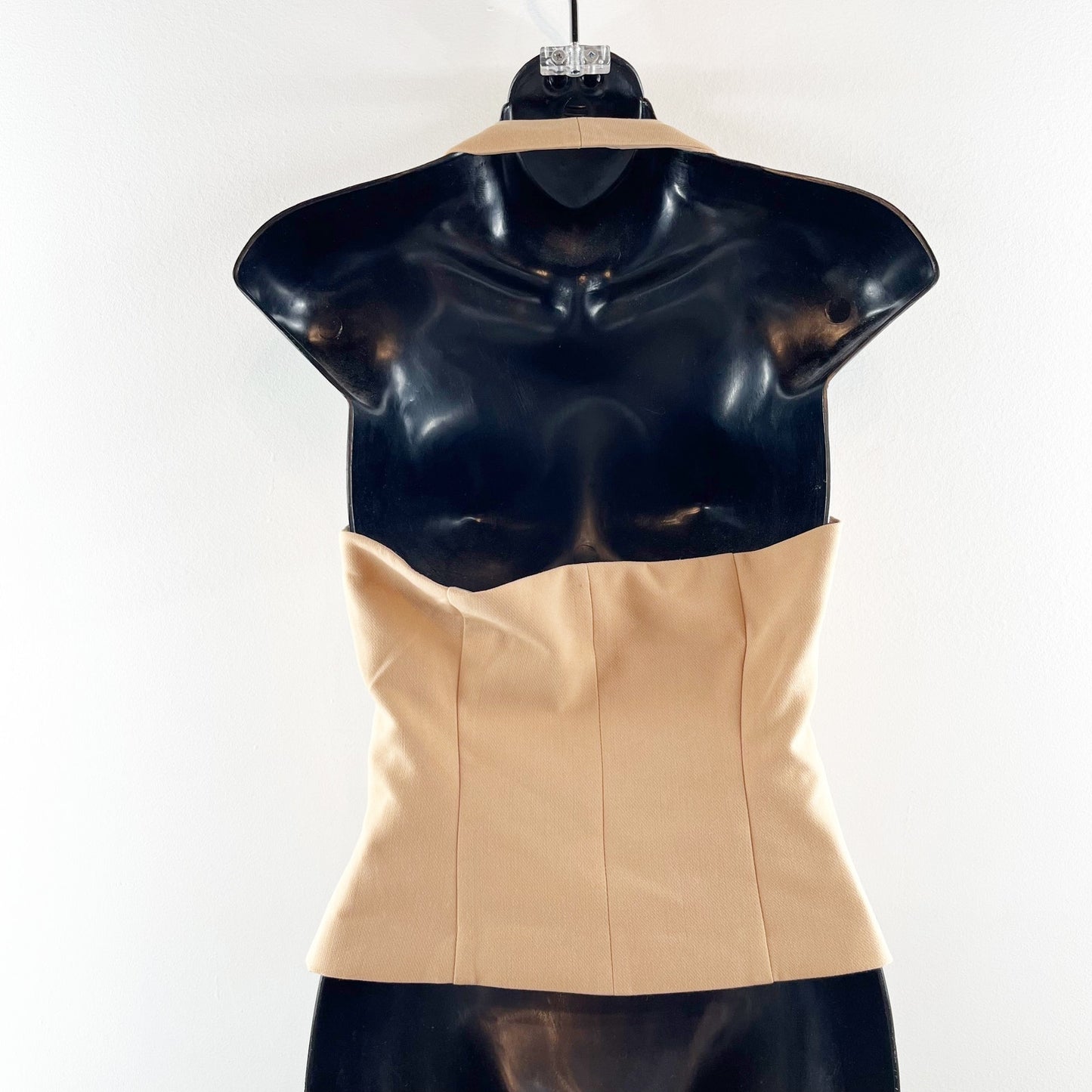 Jason Wu Halter V Neck Button Up Sleeveless Vest Camel Tan XS