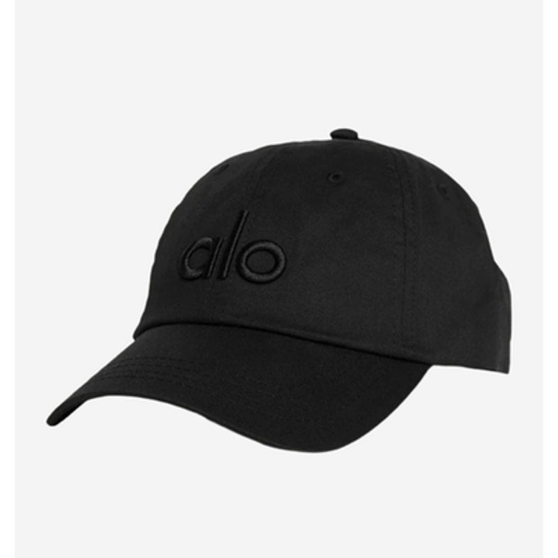 Alo Off Duty One Size Adjustable Baseball Cap Hat Black