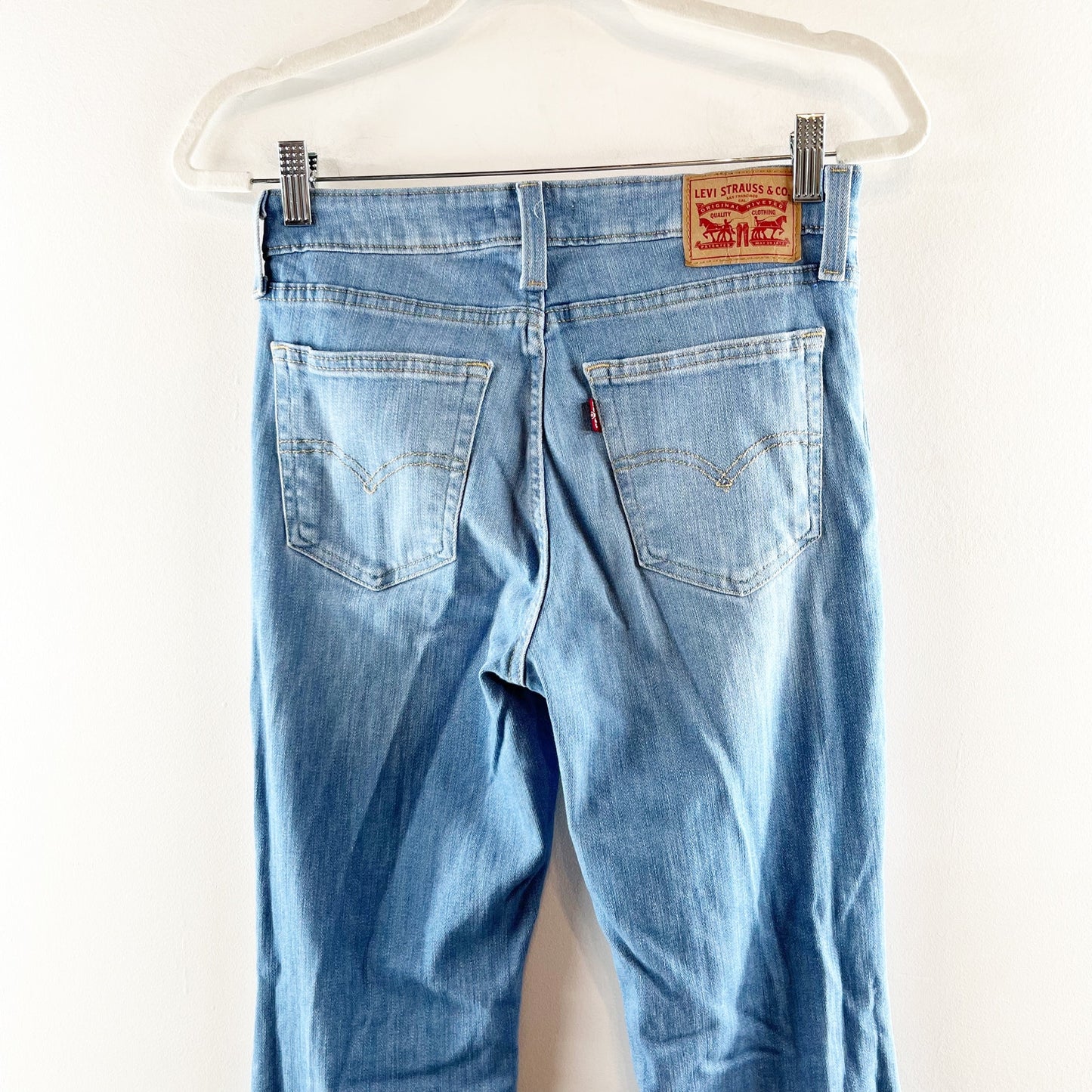 Levi's 726 High Rise Distressed Flare Bell Bottom Jeans Blue 27 / 4