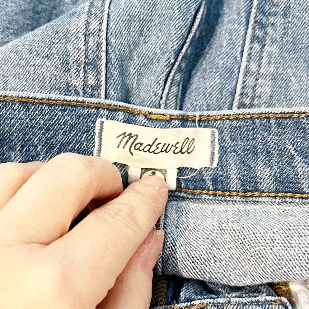 Madewell The Mid Rise Perfect Vintage Mom Ankle Jeans Blue 27