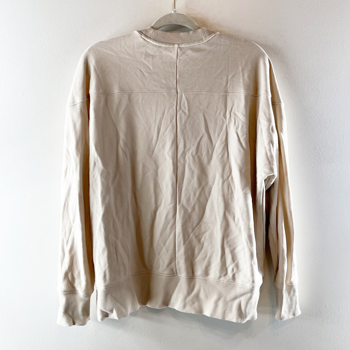 Vuori Sedona Weekender Crew Pullover Sweatshirt Bone Cream Ivory Small