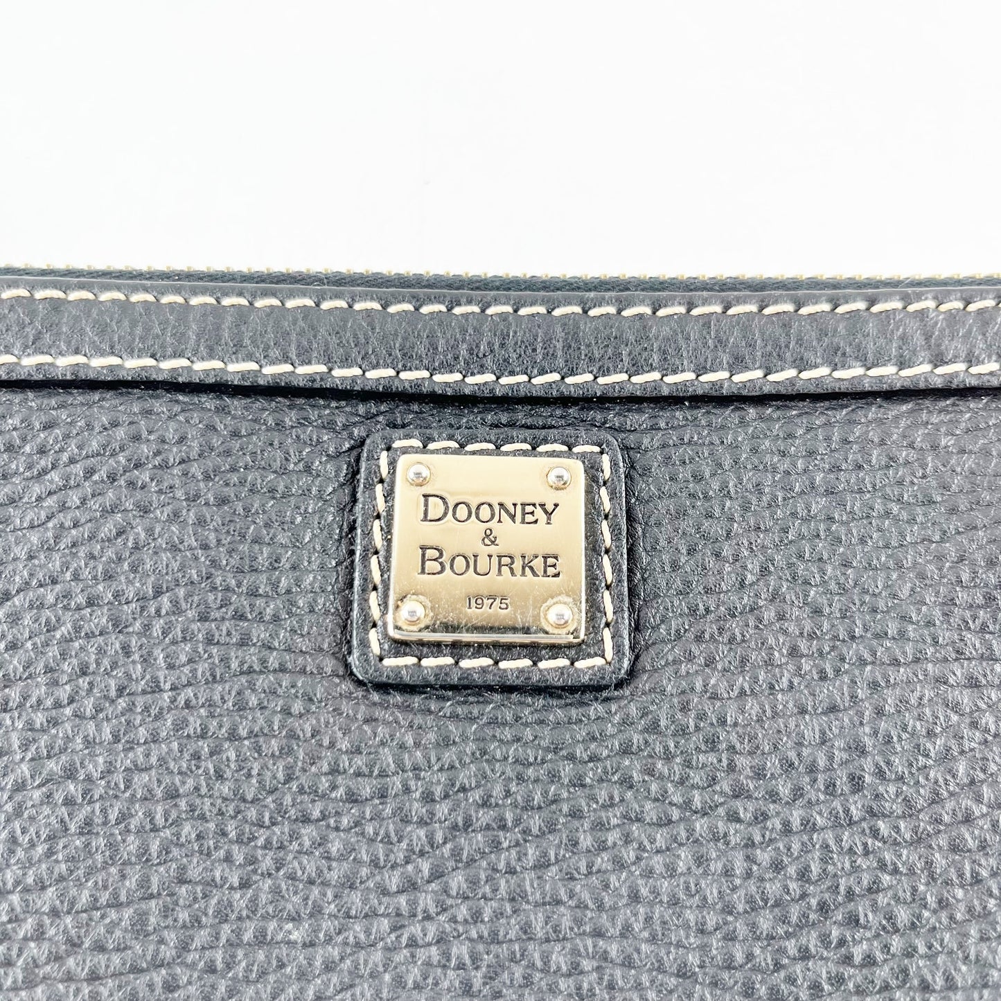 Dooney & Bourke Pebble Leather Zip Around Medium Clutch Wallet