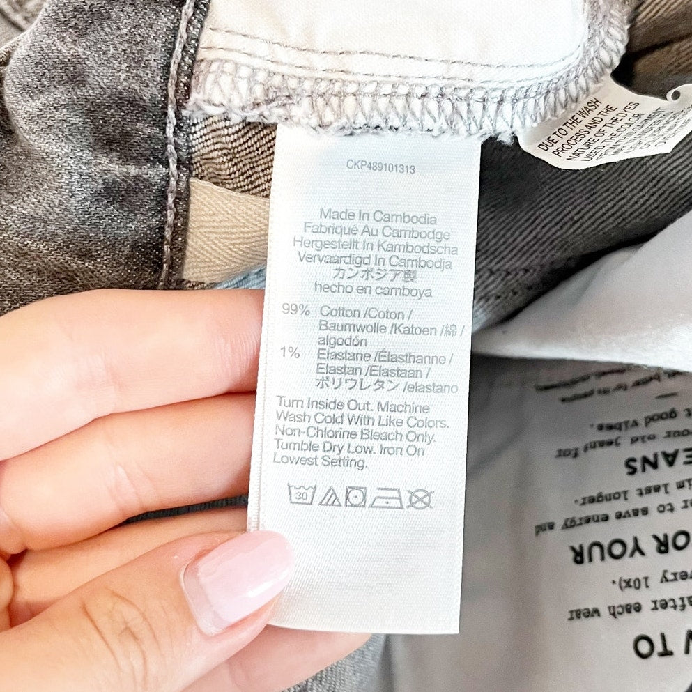 Madewell The 90s Straight Leg High Rise Jeans Gray 32 / 14