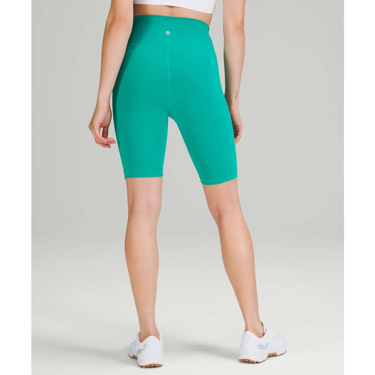 Lululemon Wunder Train Pull On High Rise Running Short 8" Maldives Green 6