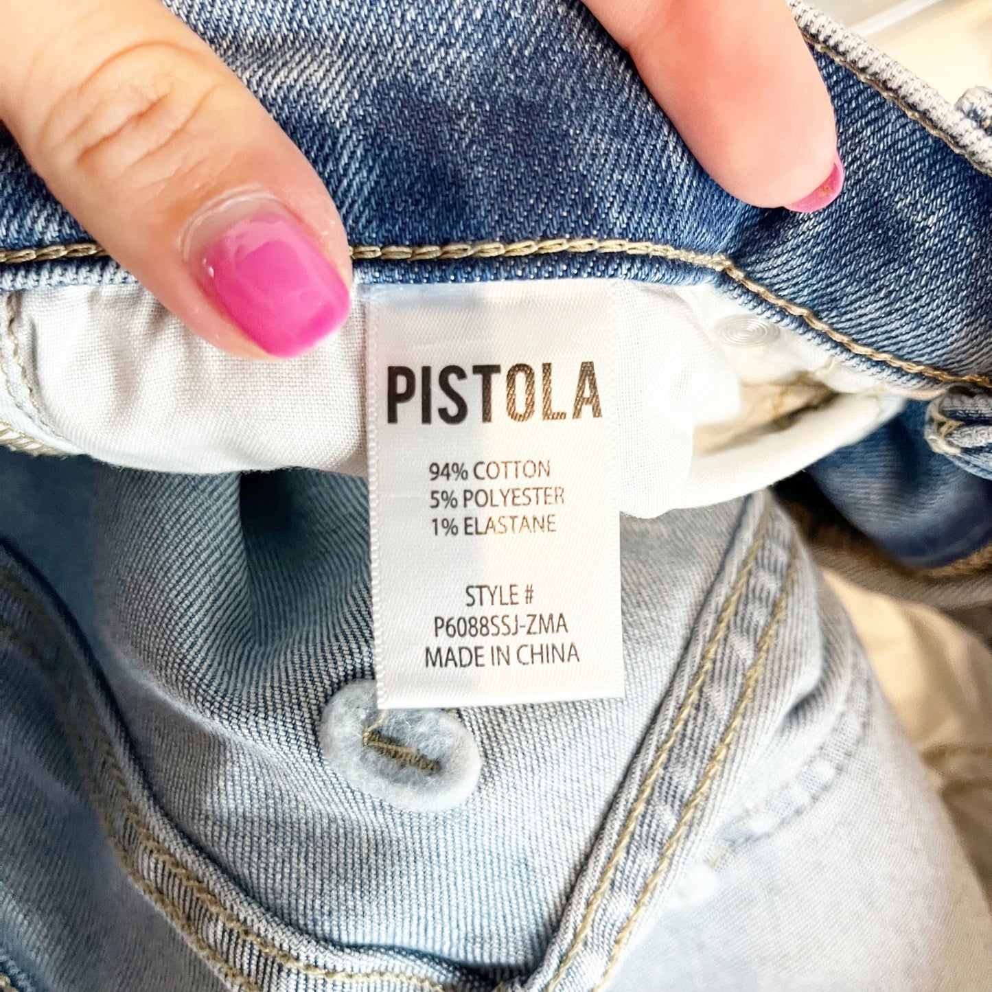 Pistola Lennon High Rise Cropped Boot Cut Jeans Zuma Blue 26