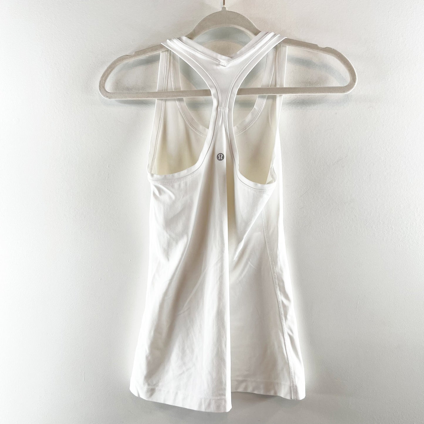 Lululemon Athletica Cool Sleeveless Scoop Neck Racerback Tank Top White Small