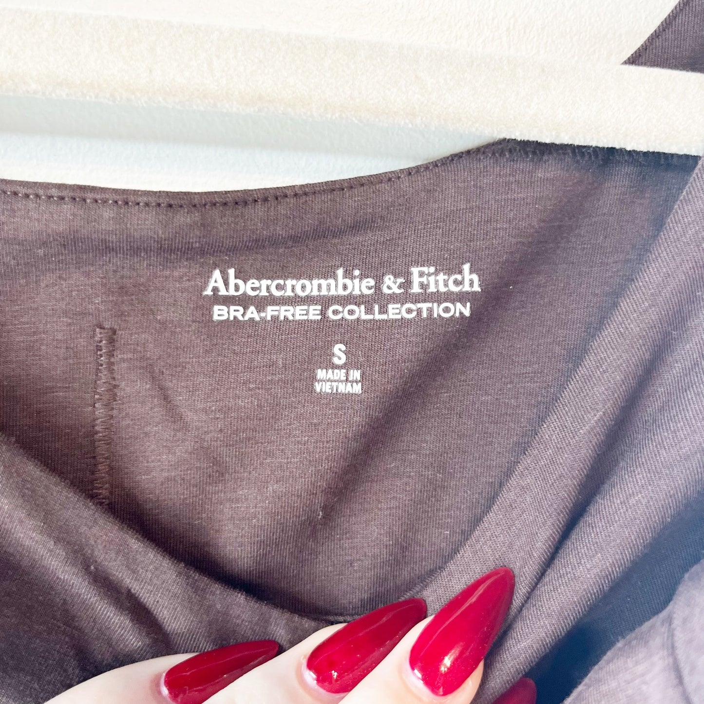 Abercrombie & Fitch Bra Free Reversible Scoop Neck Short Sleeve Tee Shirt Top S
