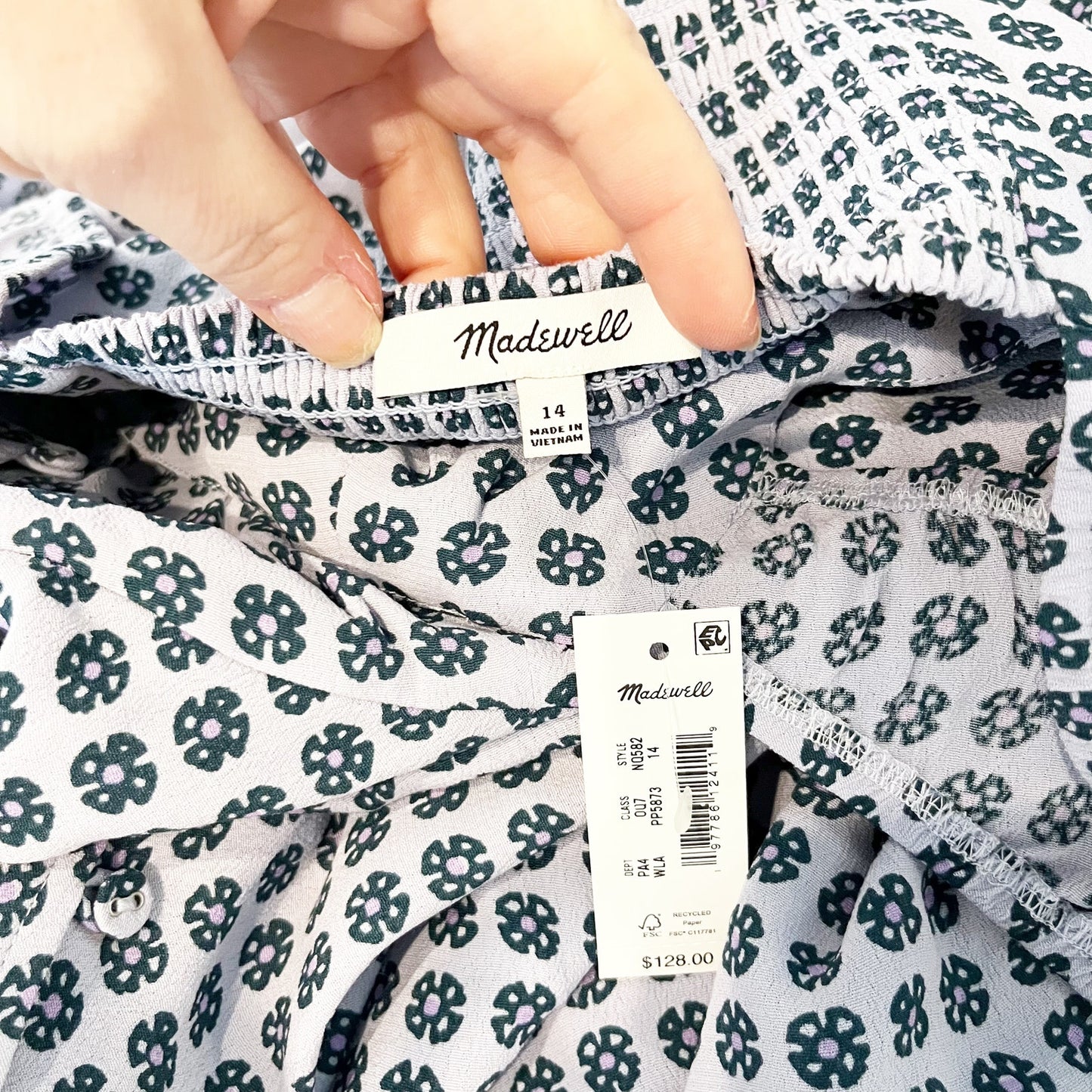 Madewell Cap Sleeve Button Up Mini Dress Washed Lavender Purple 14