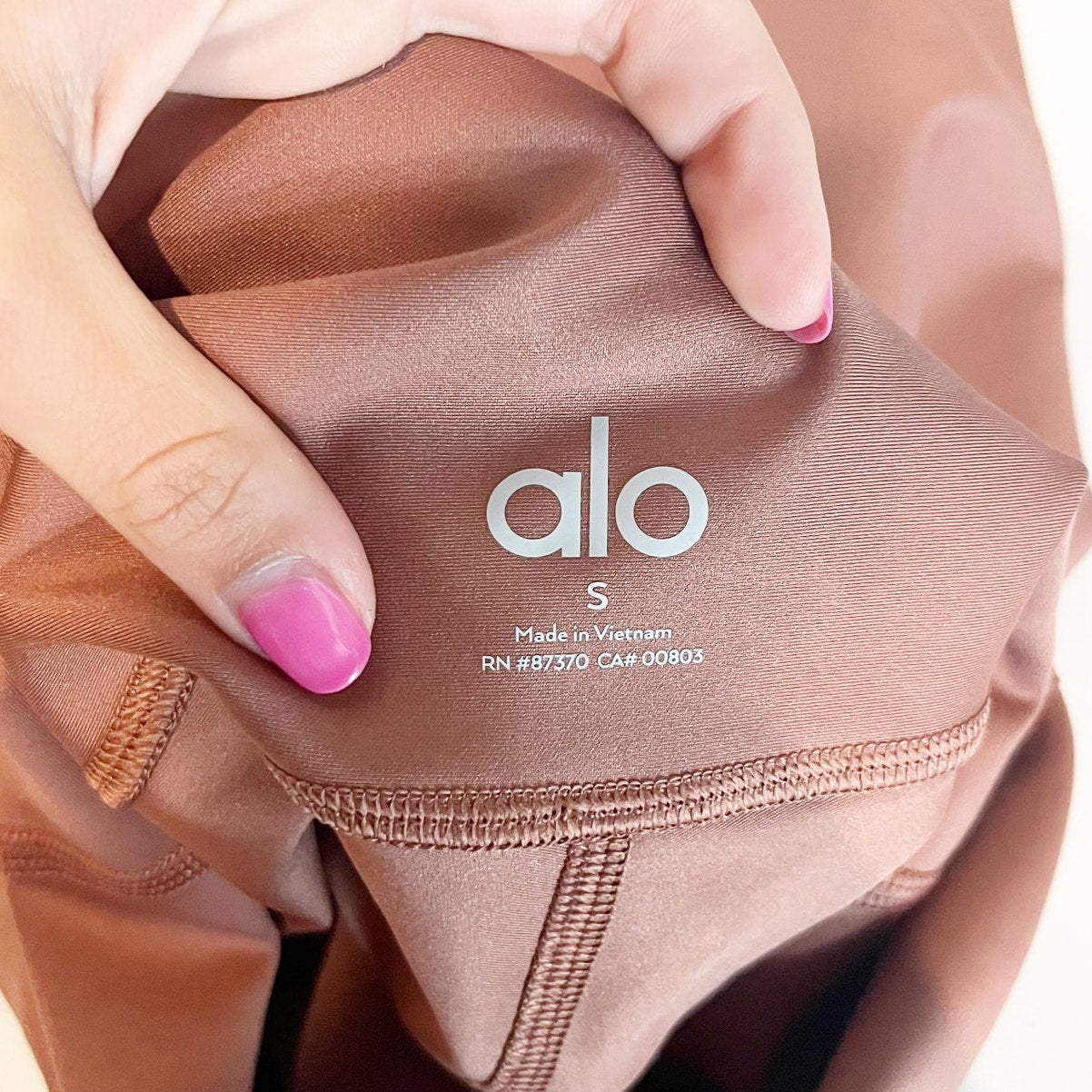 Alo Yoga Airlift 7/8 High-Waisted Leggings Dusty Rose Pink Small
