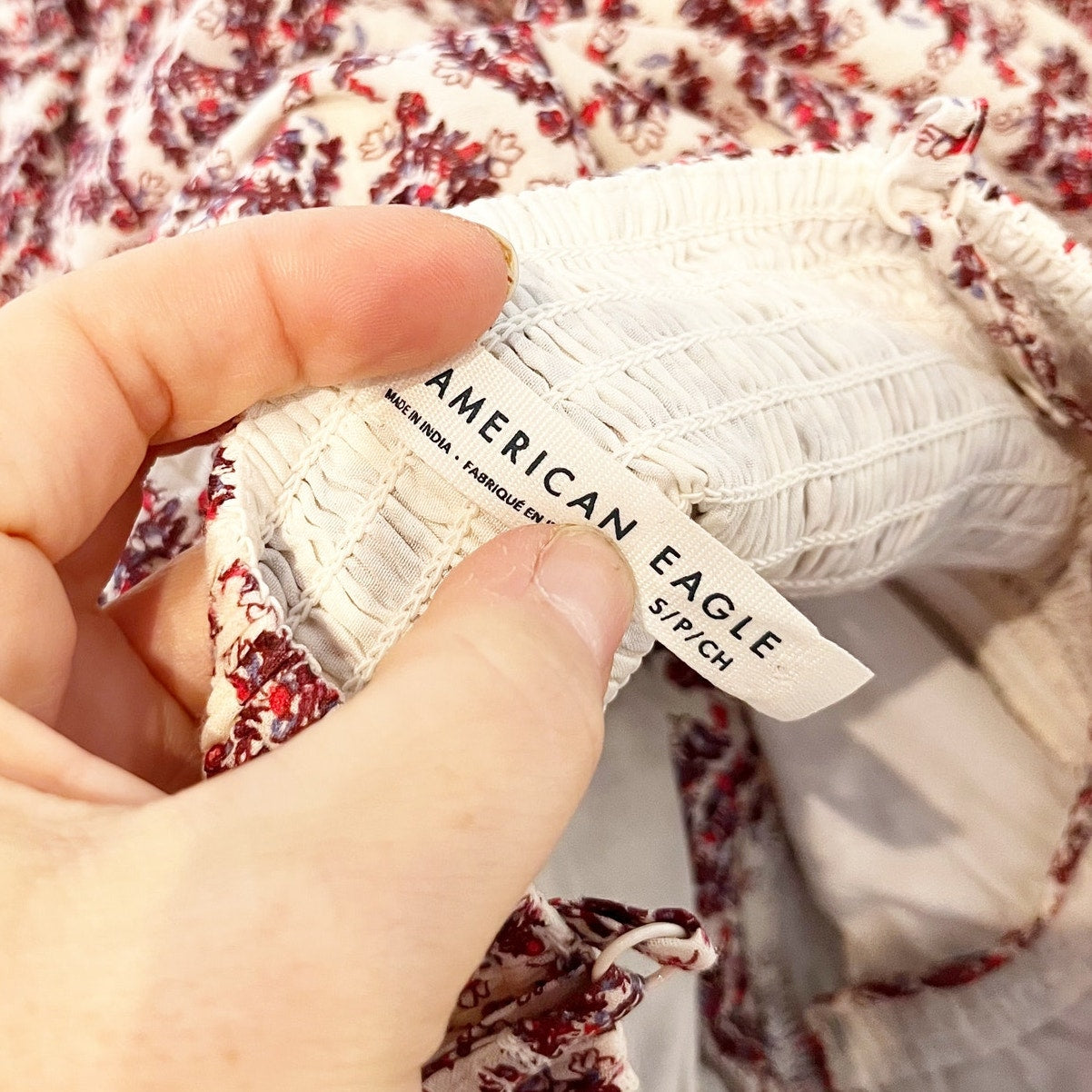 American Eagle Outfitters Sleeveless V-Neck Side Tie Tiered Midi Dress Berry S