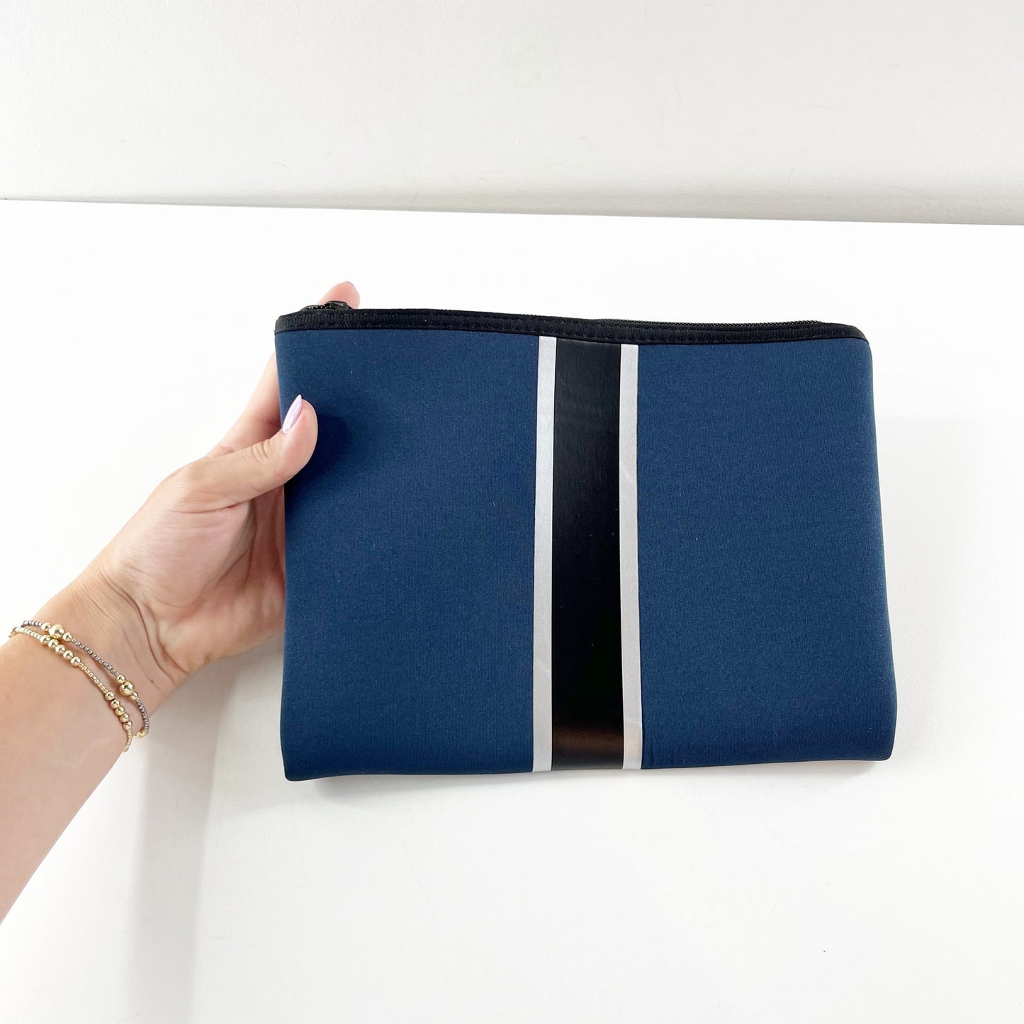 Haute Shore Beth Clutch Neoprene Wristlet Wallet Blue