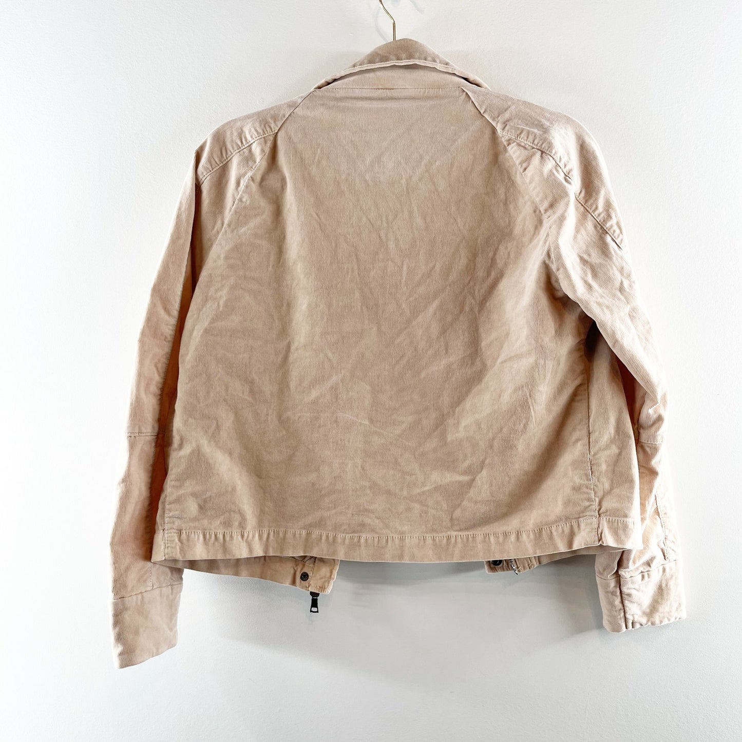 Evereve Corduroy Camp Utility Jacket Tan Beige XS