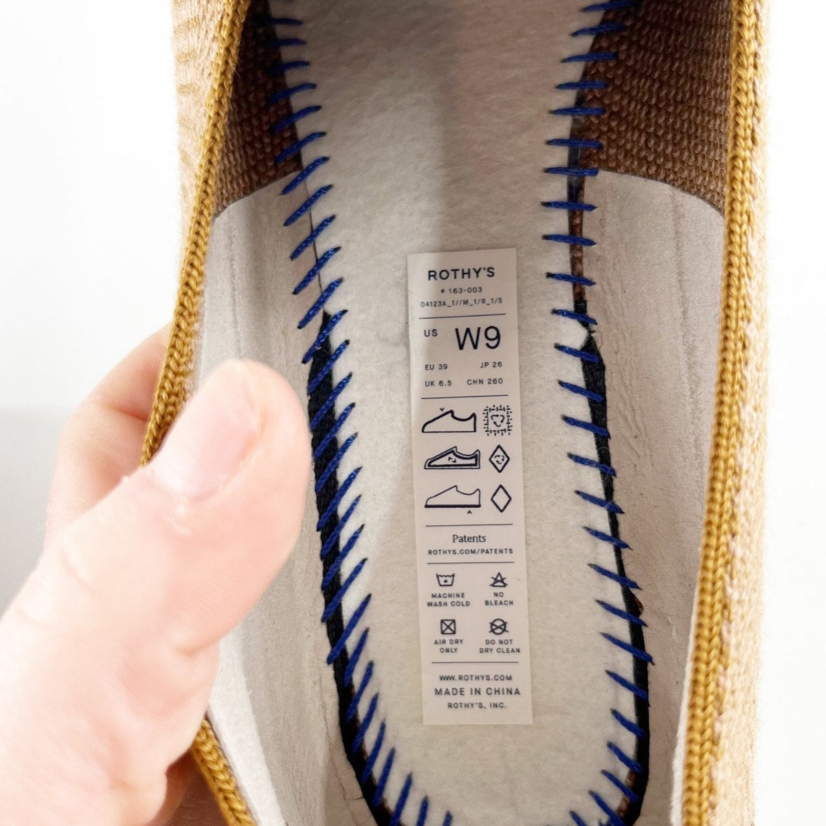 Rothy's The Lug Loafer Shoes Teak Herringbone Brown Tan 9
