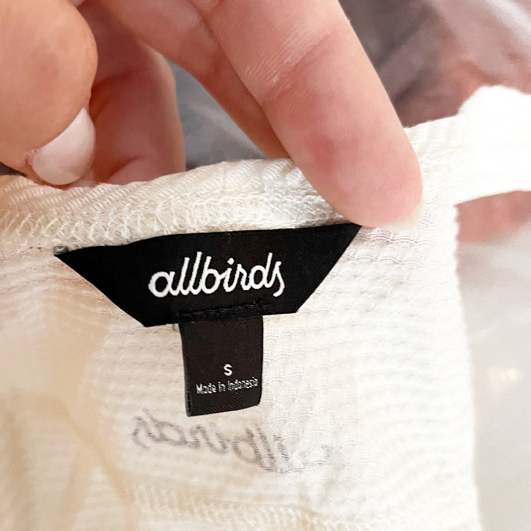 Allbirds Natural Run Mesh Racerback Tank Top White Small