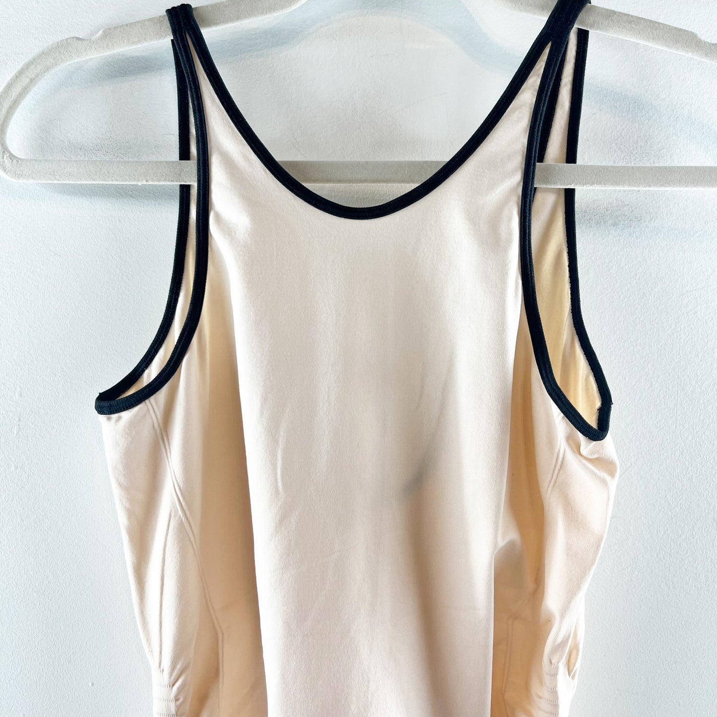 Lululemon In The Flow Sleeveless Gathered Side Tank Top Heathered Butter Pink S