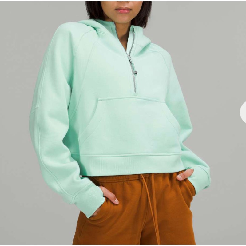 Lululemon Scuba Oversized Half-Zip Hoodie Wild Mint Green XS / S