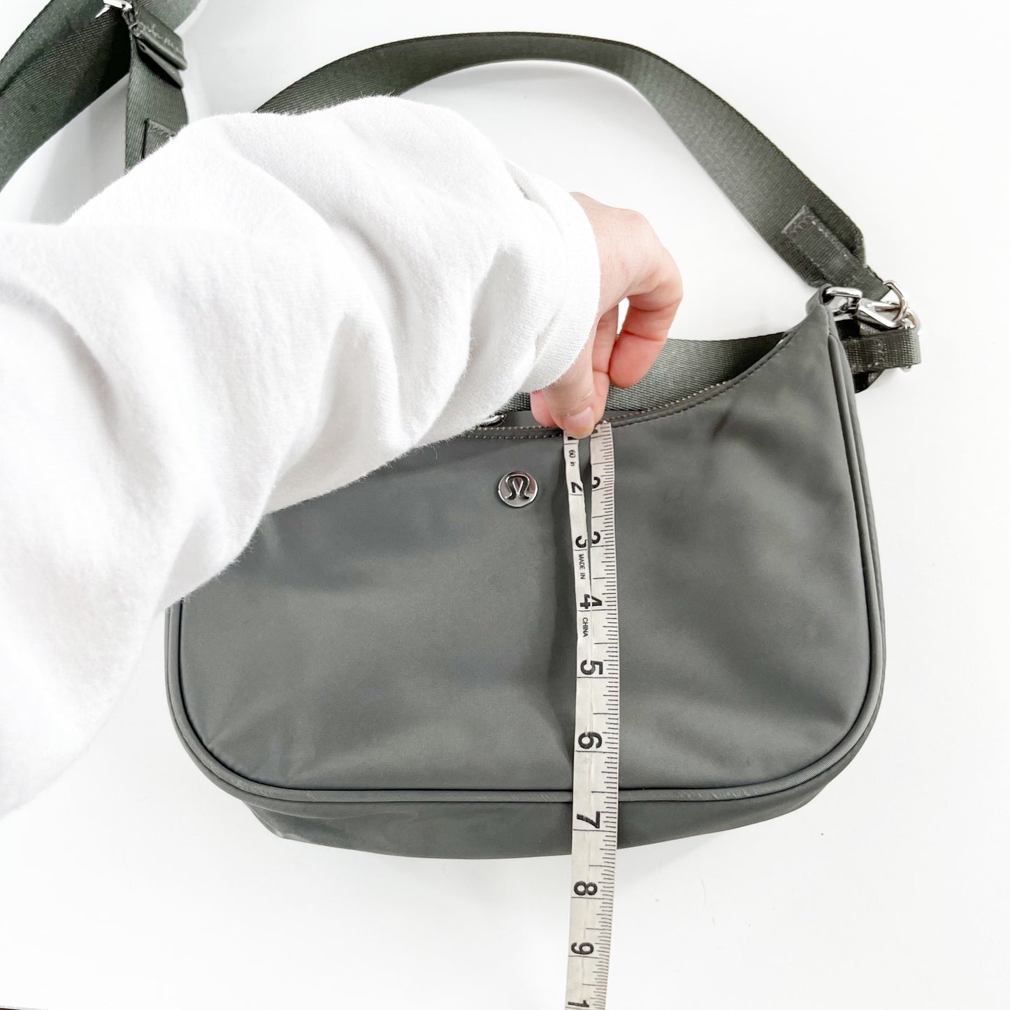 Lululemon Mini Adjustable Shoulder Bag Purse 3L Sage Green