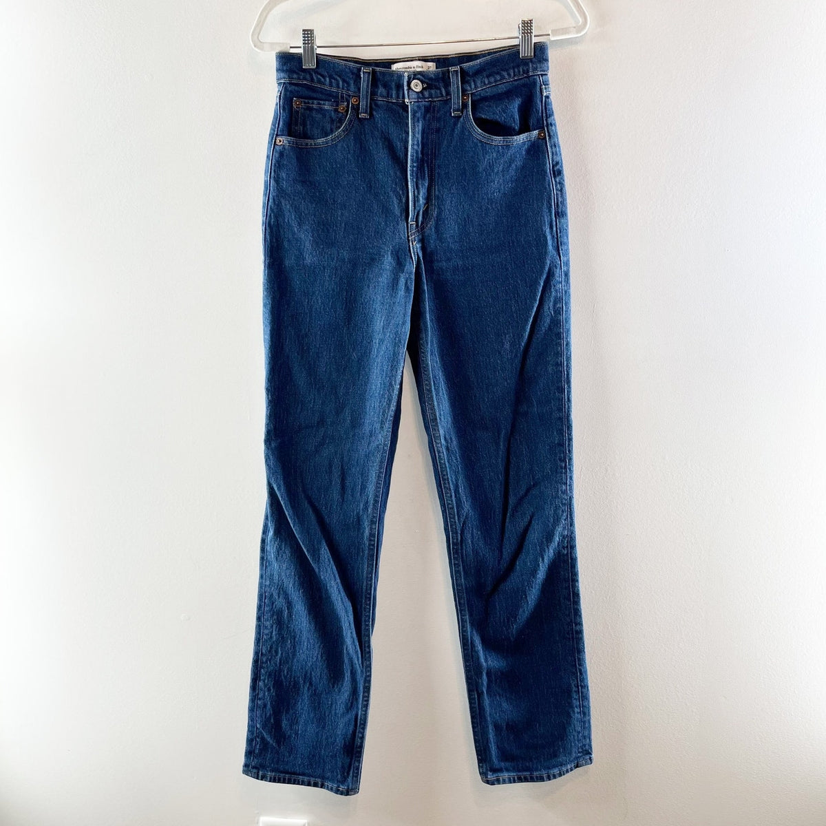 Abercrombie & Fitch Ultra High Rise 90's Straight Jeans Dark Marble 27