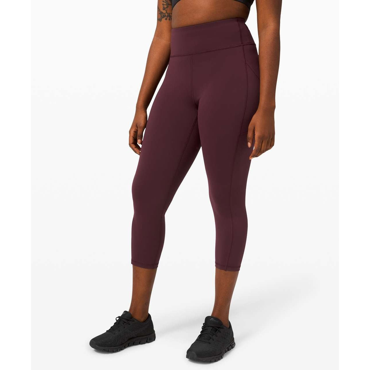 Lululemon Invigorate High-Rise Crop Leggings 23" Cassis Maroon 8