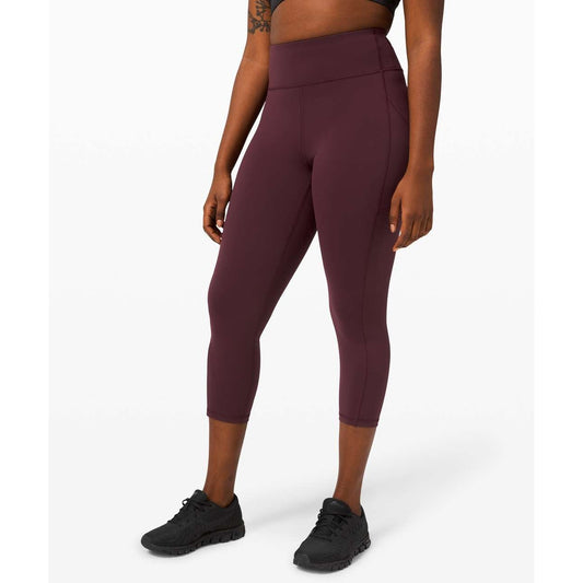 Lululemon Invigorate High-Rise Crop Leggings 23" Cassis Maroon 8