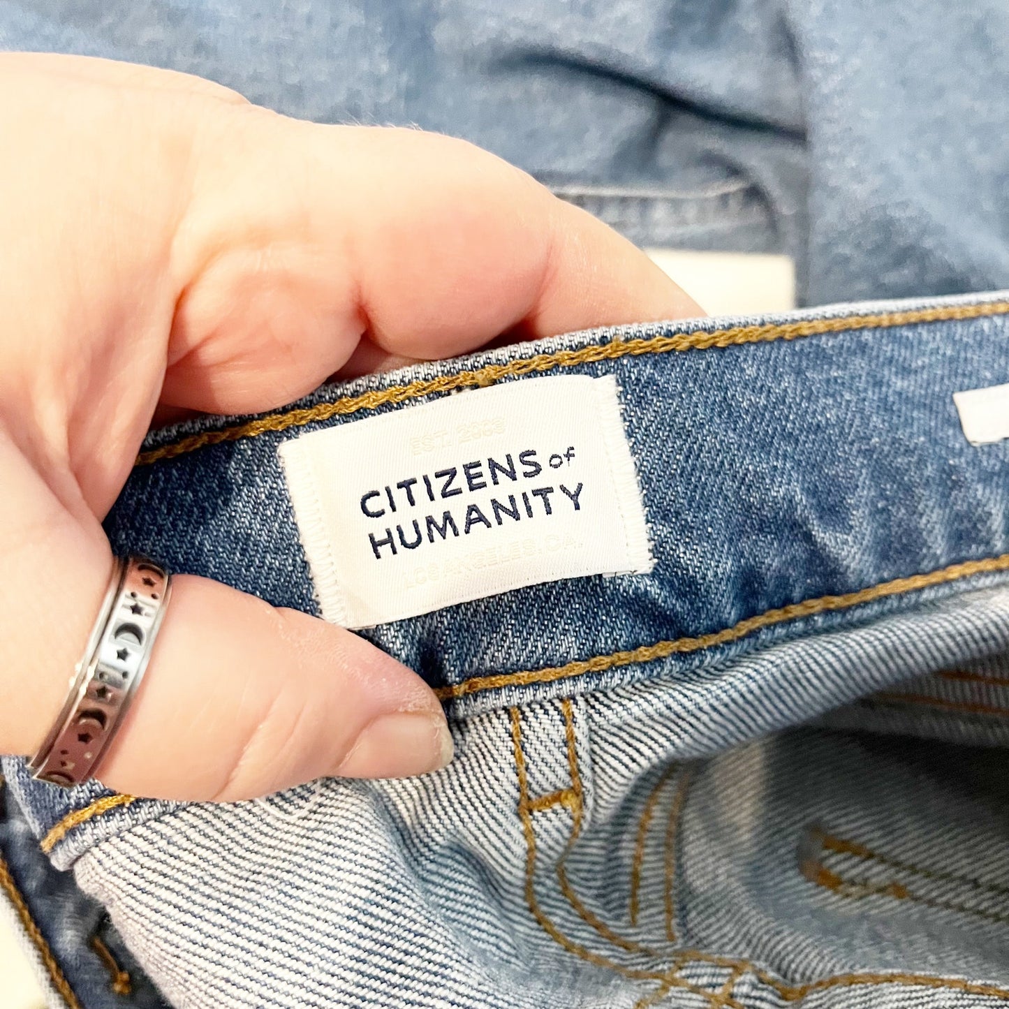 Citizens of Humanity Blaine Cotton Blend Vintage Denim Straight Jeans Alma 24