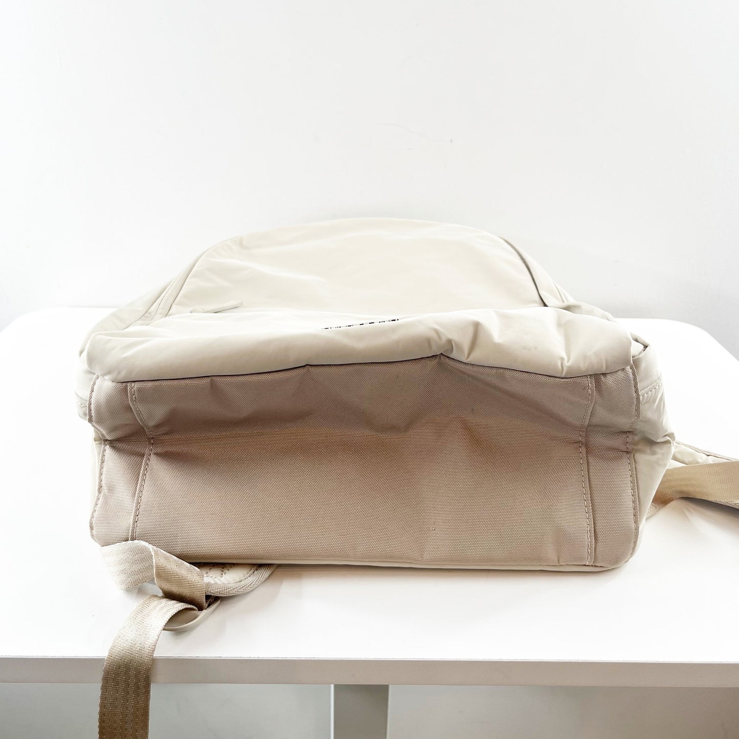 Athleta All About Travel School Backpack with Laptop Sleeve Tan Beige