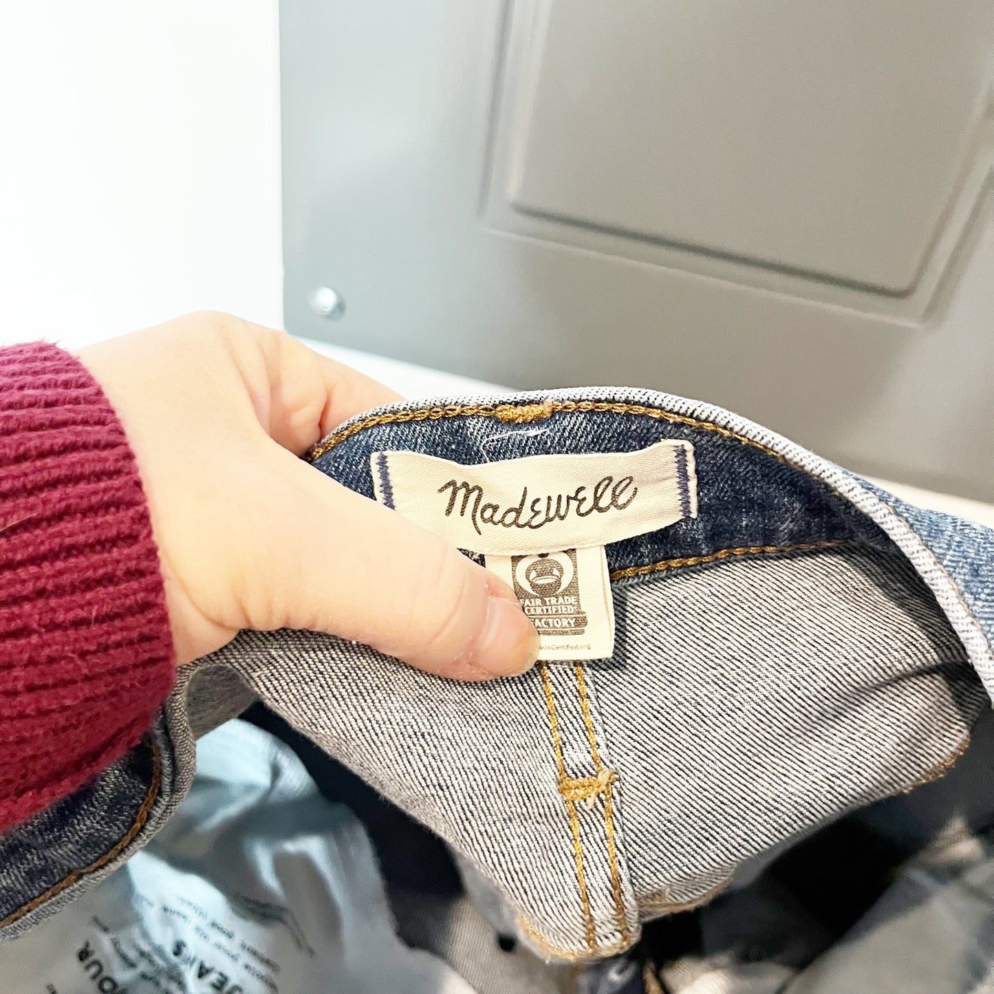 Madewell Cali Demi Boot Jeans in Glenside Wash Blue 31 / 12