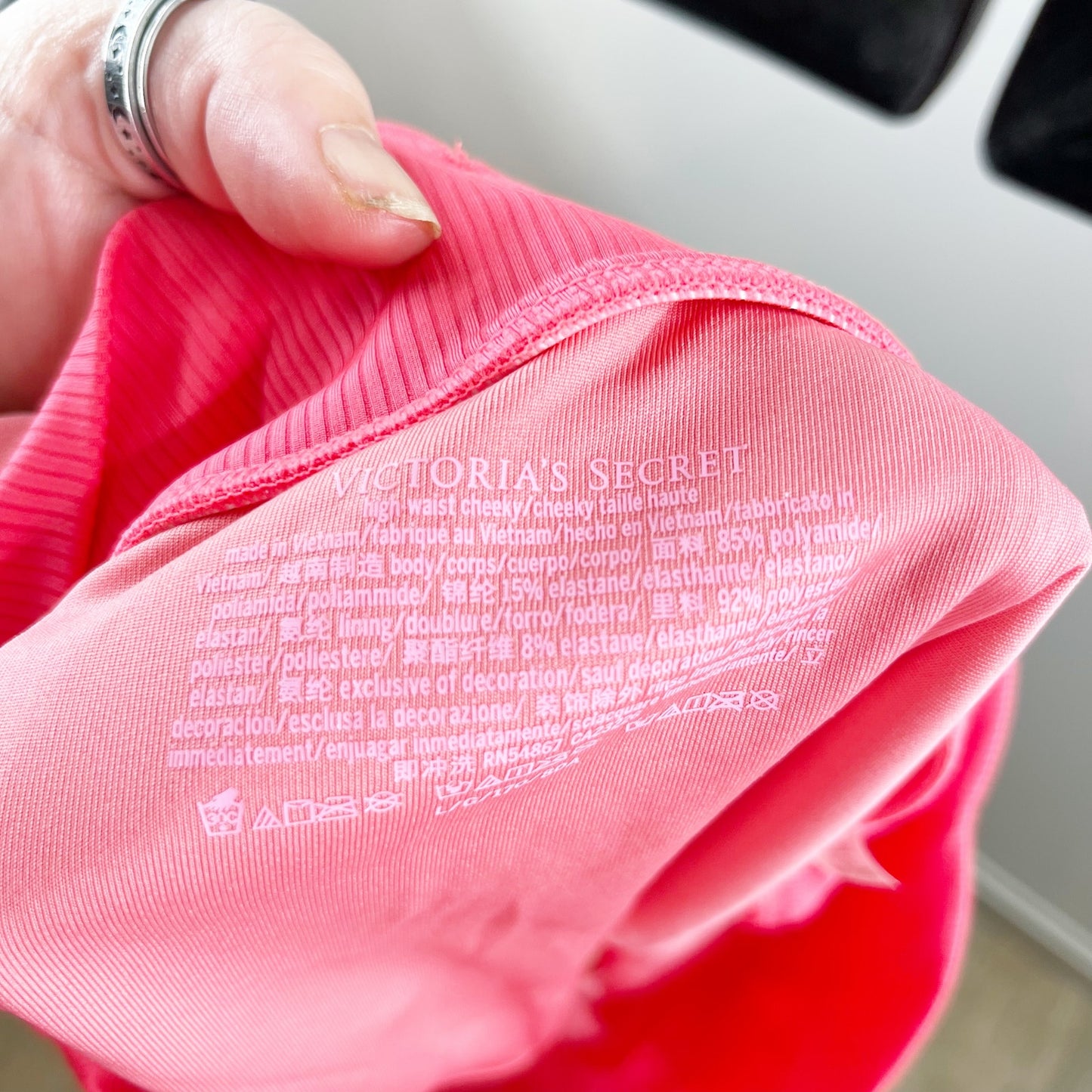 Victoria's Secret Notched U Bandeau Strapless High Rise Bikini Pink Medium