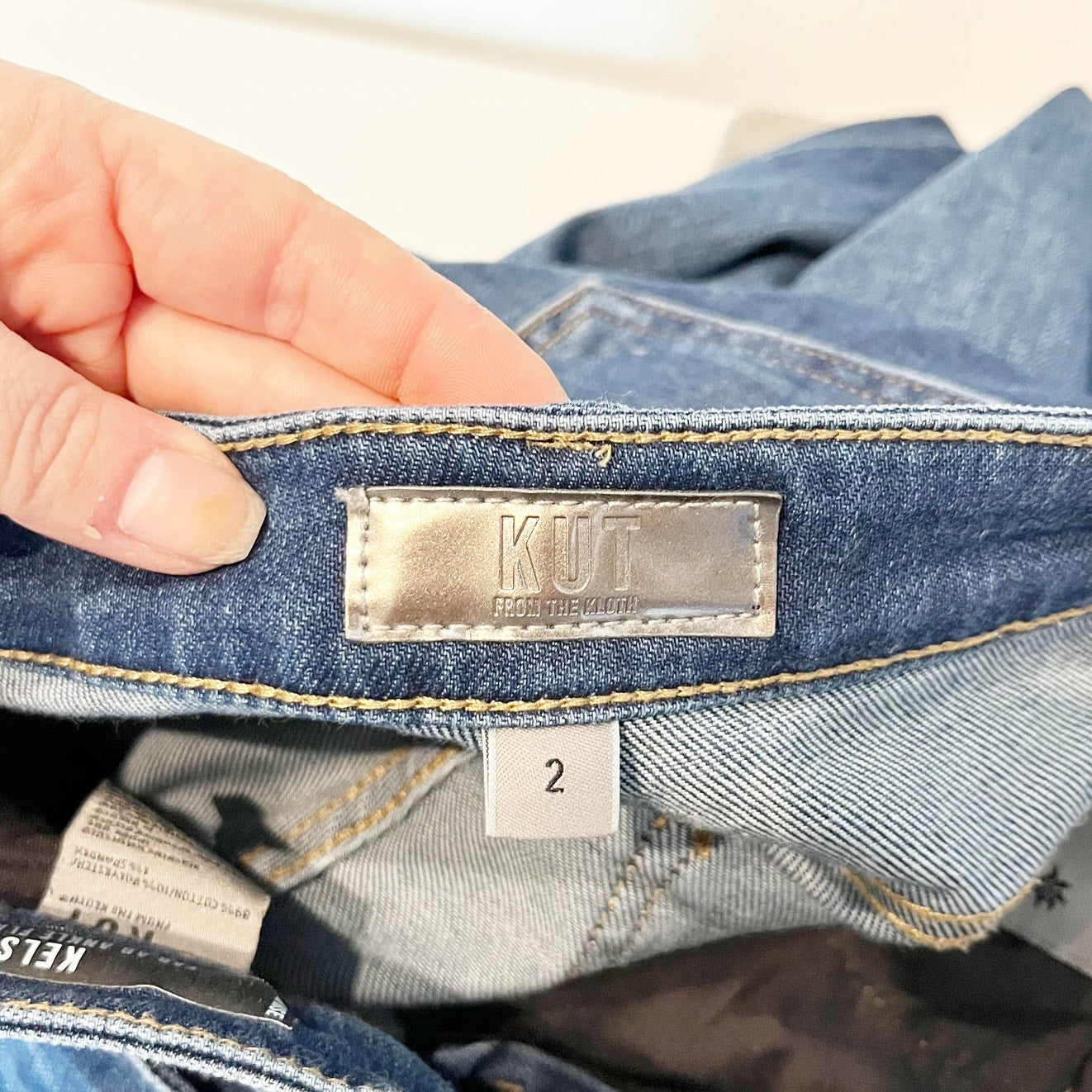 Kut From The Kloth Kelsey High Rise Fab Ab Flare Jeans Blue 2